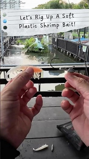 Learn To Rig A Soft Plastic Shrimp Lure! Full Vid ⬆️! #fishingtips #sharing #learning #rapala