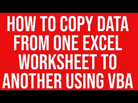 How to copy and paste data from one Excel worksheet to another using VBA