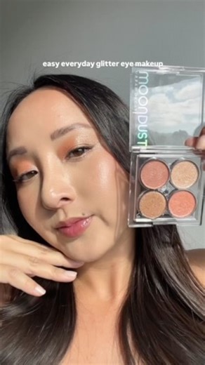 12K views · 44 reactions | Glitter, but make it everyday ✨ Created this effortless easy glitter makeup look with the Moondust Space Cowboy Quad—soft, subtle, and sparkly!  Available exclusively at @sephora! | Urban Decay Cosmetics | Facebook