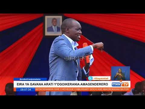 Kisii Governor Simba Arati lists key projects the county government is currently working on.