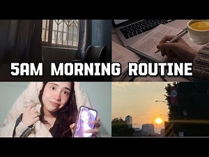 5 AM MORNING🔥ROUTINE 5 SECRETS TO WAKE UP EARLY🤯 AND BOOST YOUR PRODUCTIVITY
