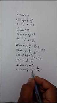 calculation of new ratio and gaining ratio on retirement of a Partner part 6