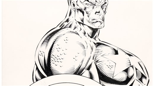 Rob Liefeld's Captain America Art Sells For Breast Price Of $132,000