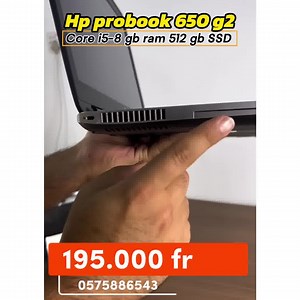 13 reactions | HP CORE I5 probook 650 G2 - 8GB RAM - 512 GB SSD ...