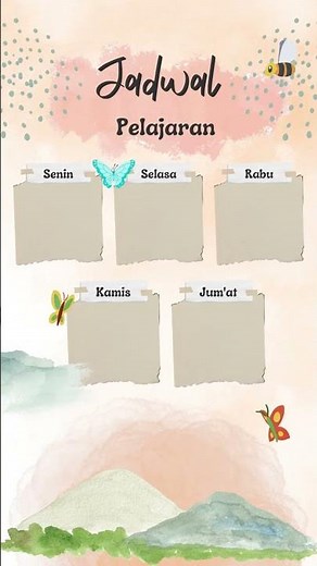 Format Jadwal Pelajaran Kreatif