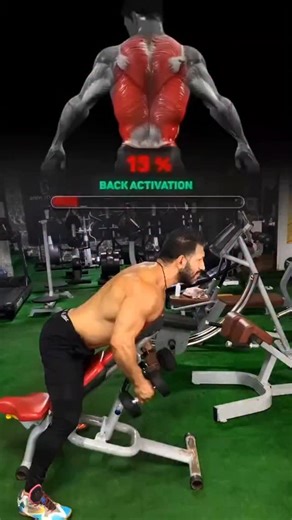 6K views · 1.9K reactions |  Chest-Supported Dumbbell Row – Pure Back Isolation! Eliminate momentum and hit your lats, traps, and rhomboids with strict form. ▶️ Chest on bench ▶️ Pull elbows back ▶️ Squeeze at the top, control the negative Perfect for building a thick, defined upper back. #chestsupportedrow #backworkout #dumbbellrow #gym | Bodyfitness GYM | Facebook