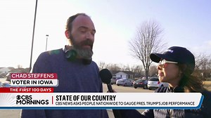 How is President Trump doing so far and what do Americans want him to address next? Our CBS News team spoke with voters in four states — Georgia, Iowa, Louisiana and Utah — ahead of Trump’s address to Congress tonight. | CBS Mornings