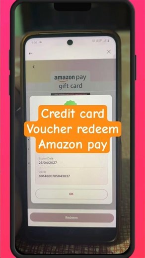 credit card voucher redeem code amazon pay gift card 2026 #amazonpay #amazongiftcard #premiumcard