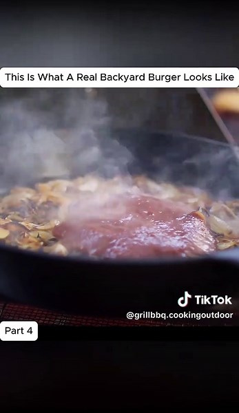 This Is What A Real Backyard Burger Looks Like p4 #bbq #bbqtiktok #bbqfood #grill #fyp
