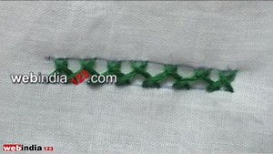 Herringbone Stitch,how to make Herringbone Stitch