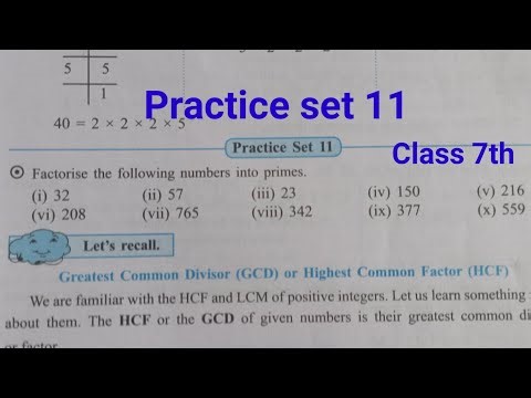 Practice set 11 class 7th math