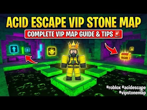 Acid Escape VIP Stone Map Roblox | Complete VIP Map Guide & Tips 🚨 #roblox #acidescape #vipstonemap