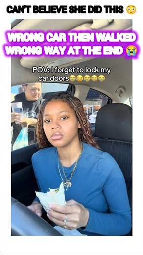 when u forget to lock ur car door then this random lady try to get in 😳#funny #shorts #viral #reels