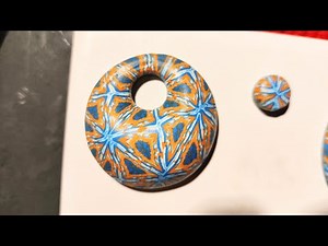 Quick and easy polymer clay tutorial, how to make a hollow donut
