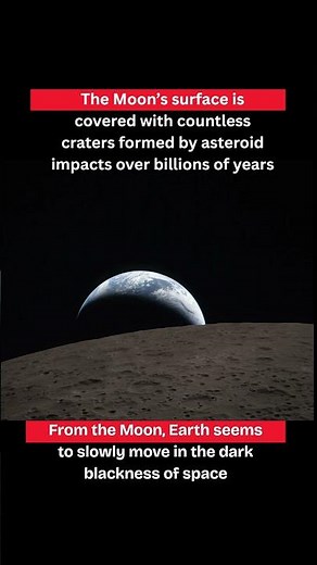 Earthrise from the Moon 🌍🌕 | Stunning View of Our Planet from Space #trending #space#viral