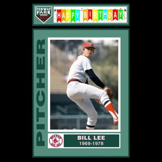 HAPPY 79th BIRTHDAY TO BILL LEE ... Bill Lee was the rare pitcher whose legend stretched well beyond the mound. In a sport that prizes conformity, he was unapologetically himself — sharp tongued, eccentric, and endlessly quotable — yet beneath the “Spaceman” persona was a fiercely competitive left hander who became one of the most reliable starters the Red Sox had in the 1970s. Bill climbed the Red Sox system quickly and debuted in 1969, immediately charming (and baffling) reporters with his off