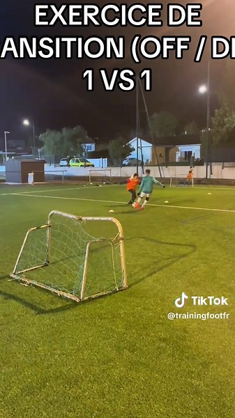 Exercice 1 vs 1 : transition OFF => DEF 👟⚽️ #foot #football #footballvideo #footballtiktok #footballer #footballedit #france