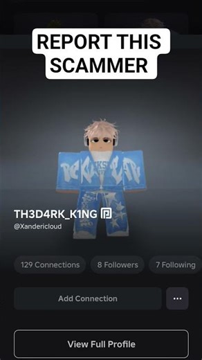 REPORT THIS SCAMMER || #roblox