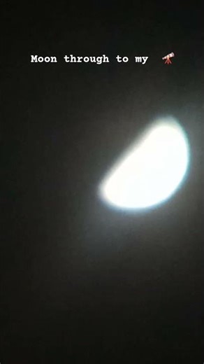 Moon through to my telescope 🔭