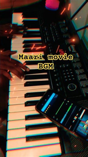 maari movie BGM #piano #shorts 🔥👍😊