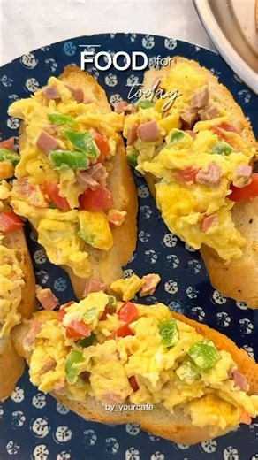 #Open-faced Scrambled Egg Sandwich #foodlover #lifeisbutadream #cooking #breakingnews #everyone