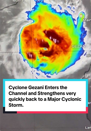 Cyclone Gezani Strengthens in the Channel