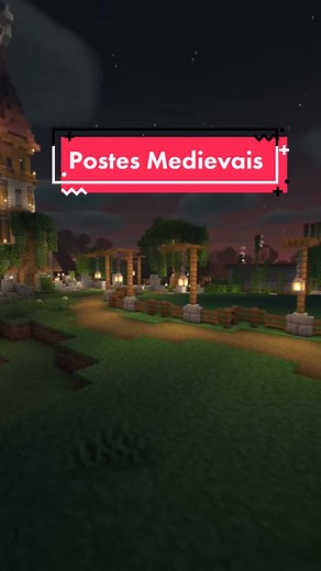 Postes Medievais no Minecraft: Como Fazer