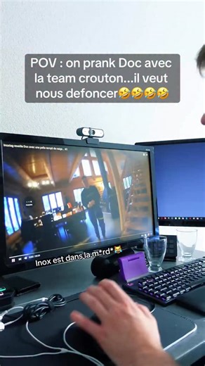 Qwunt on Instagram: "POV : on prank Doc Jazy avec la team Crouton au Canada🇨🇦... Il veut nous defoncer et va se venger😹😹😹😹😹 Valouzz qui filme tout comme d'habitude le GOAT...🤣🤣🤣 Inoxleshinobi t'es foutu💀💀💀😭😭😭😭 Michou tu aides beaucoup quand meme😂😂😂😂😂 Tu n'es pas avec eux mec👍🏼👍🏼😂😂😂😂 Il croit etre dans la video ???😹😹😹😹😹 #inoxtag #michou #valouzz #docjazy #crouton #canada #vacances #prank #vlog #pov"