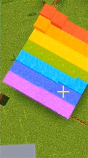 🌈 Minecraft: How To Make a Rainbow 🌈 Wave #Shors # Minecraft Shors