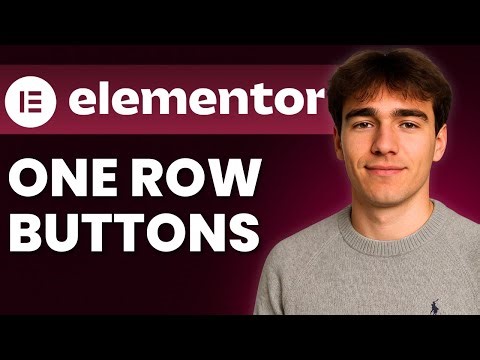 How to Create Buttons in One Row in Elementor (Tutorial 2026)