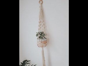 Tutorial macetero de macramé. Nivel principiantes.