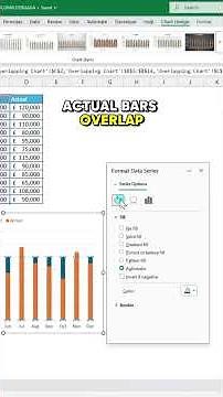 Excel Tips #216: Make Your Excel Charts Look Professional with This Overlapping Chart Trick ✨