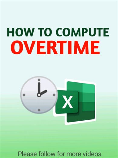 Compute Overtime Hours in Excel Easily