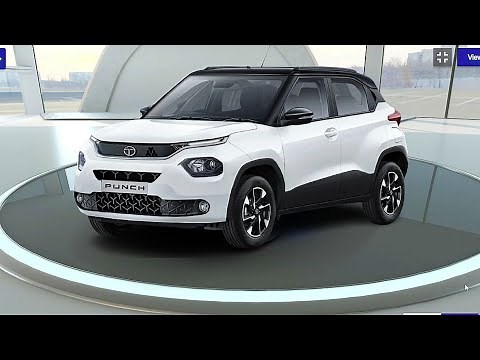 Tata Punch White 360° Walkaround View | Cardrive