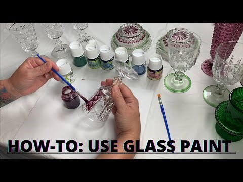 Glass painting with Pébéo Vitrea 160