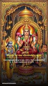 Haristvamaradhya — The Enchantress of Gods | Soundarya Lahari Sloka 5 #shorts