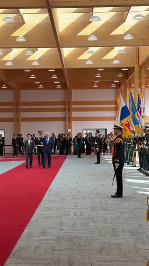 45 reactions · 4 comments | President Trump and South Korean President Lee Jae-myung review the honor guard at Gyeongju National Museum  | Operation Restoration | Facebook