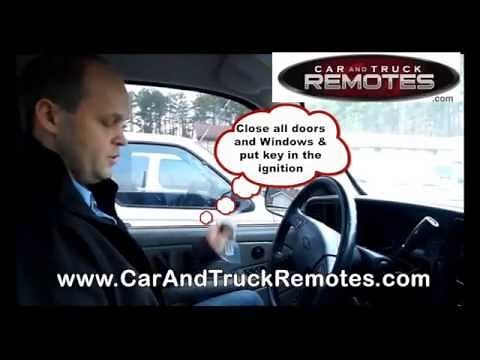Chevy Avalanche Replacement Remote Programming 2002 2006