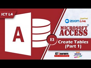 NVQ Level 4 in ICT | M5 - Microsoft Access | E1 - Create Tables (Part 1) | Sinhala