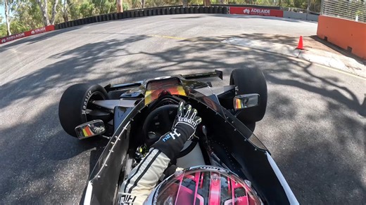 Driving a Shadow F5000 winner around the famous Adelaide Motorsport Festival