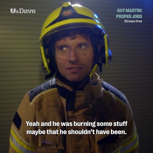 Rookie firefighter Guy Martin had an eventful first 24 hours on the job. Stream Guy Martin: Proper Jobs on StreamOnU | U&Dave