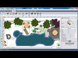 08 - شرح برنامج Realtime Landscaping - إضافة الأثاث والديكورات الخارجية بالحدائق