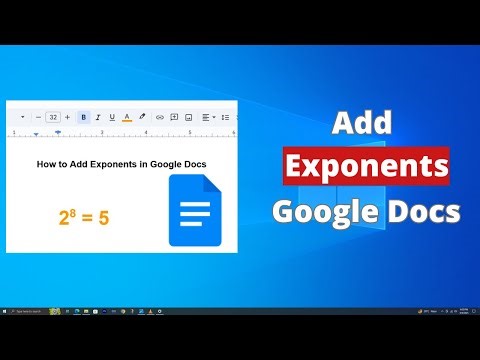 How to Add Exponents in Google Docs