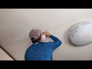 天井ひび割れ補修