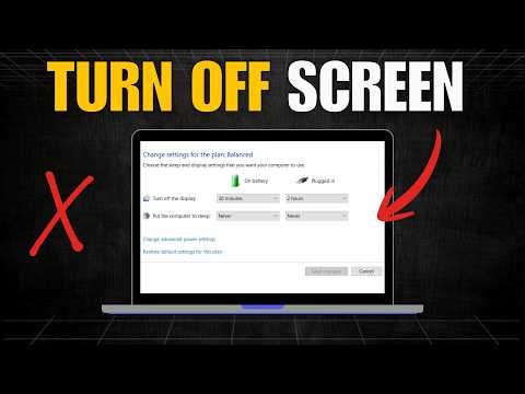 Turn Off Laptop Screen But Keep It Running