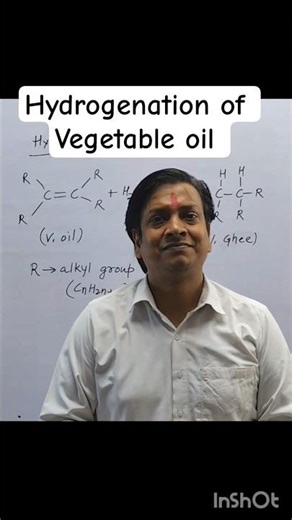 Hydrogenation of Vegetable Oil Explained in 30 Seconds | Class 10 Science | Board 2026 #shorts
