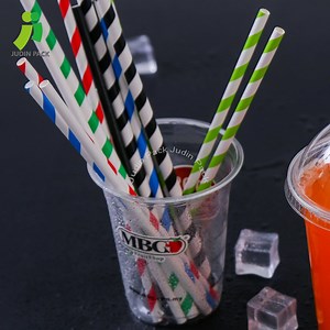 [Hot Item] Compossible Paper Drinking Straw Food Grade Safe Disposable Paper Straw Juice Straw