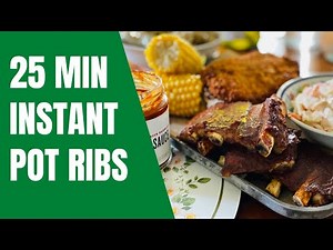 Super easy fall off the bone ribs | 25 minute pressure cooker recipe | Instant Pot