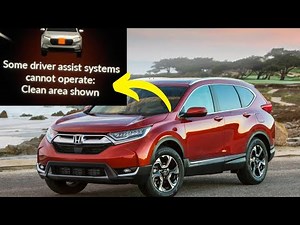 “Some Driver Assist Systems Cannot Operate” warning in Honda