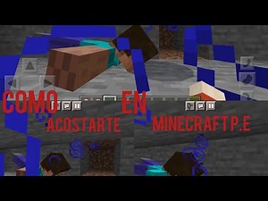 CÓMO ACOSTARSE o ARRASTRARSE en MINECRAFT P.E TUTORIAL SENCILLO Y RÁPIDO